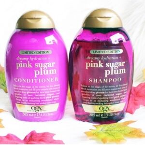 OGX Pink Sugar Plum Shampoo and Conditioner Set 13oz Each NEW